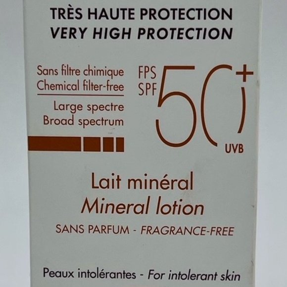 🆕 Avène  (France) Very High Protection MINERAL lotion SPF 50+ (Large size) - Picture 3 of 11